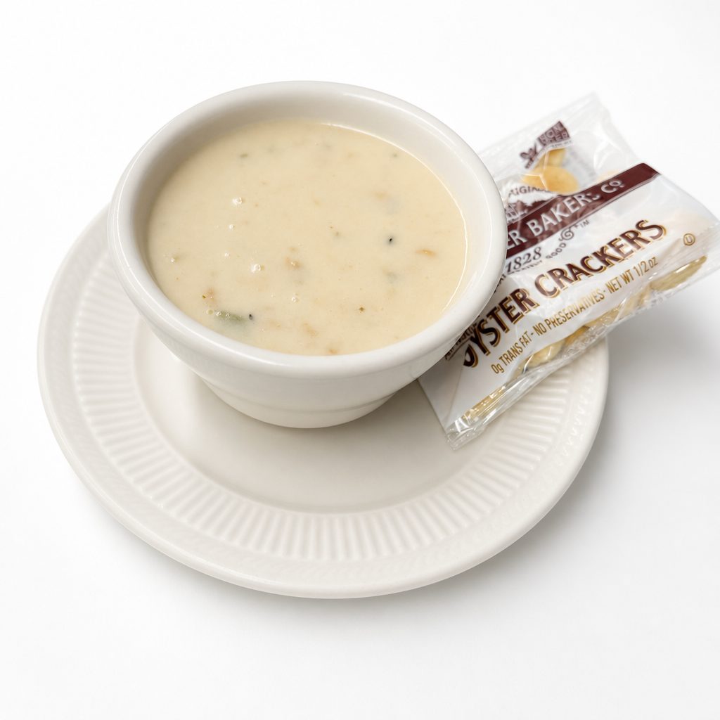 New England Clam Chowder.