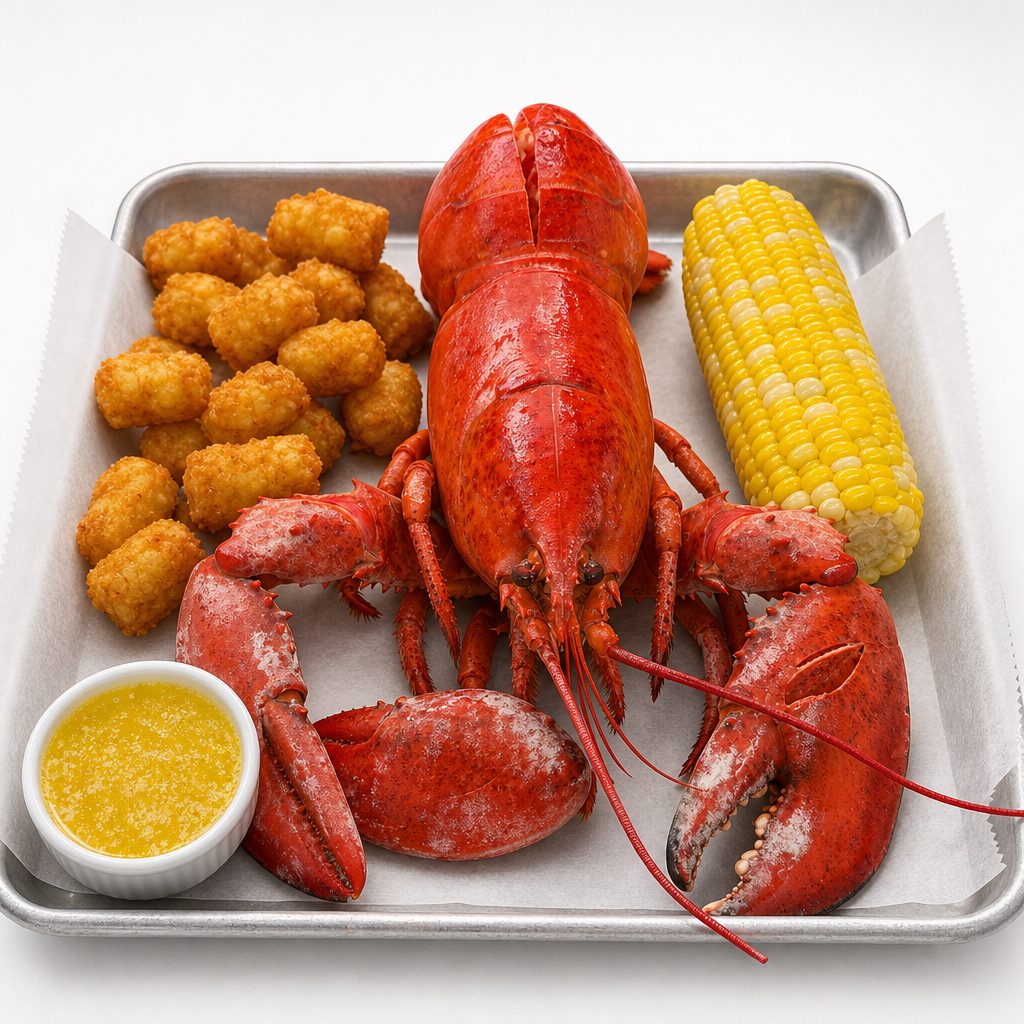 Steamed Maine Lobster.