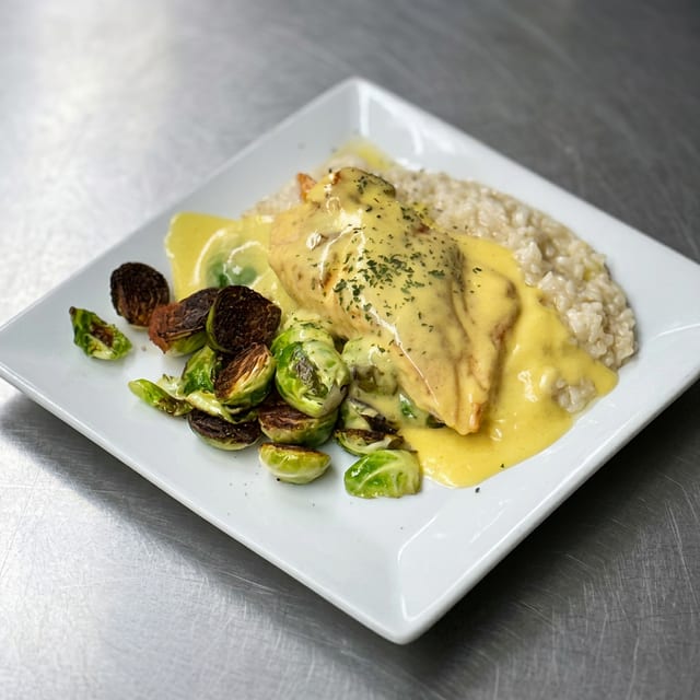 Salmon Hollandaise.